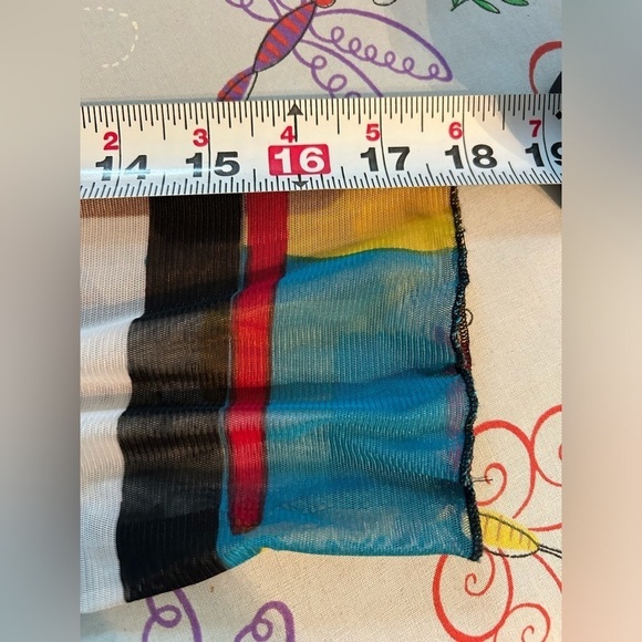 Ali Miles Womens Artsy Tunic Top Size
L Multicolor Scoop Neck Fairy Whimsical - Picture 9 of 12